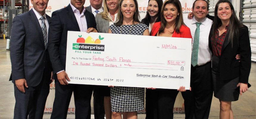 Enterprise Rent-A-Car Foundation Donates $100,000 to Feeding South Florida® Enterprise Rent-A-Car Foundation Donates $100,000 to Feeding South Florida®