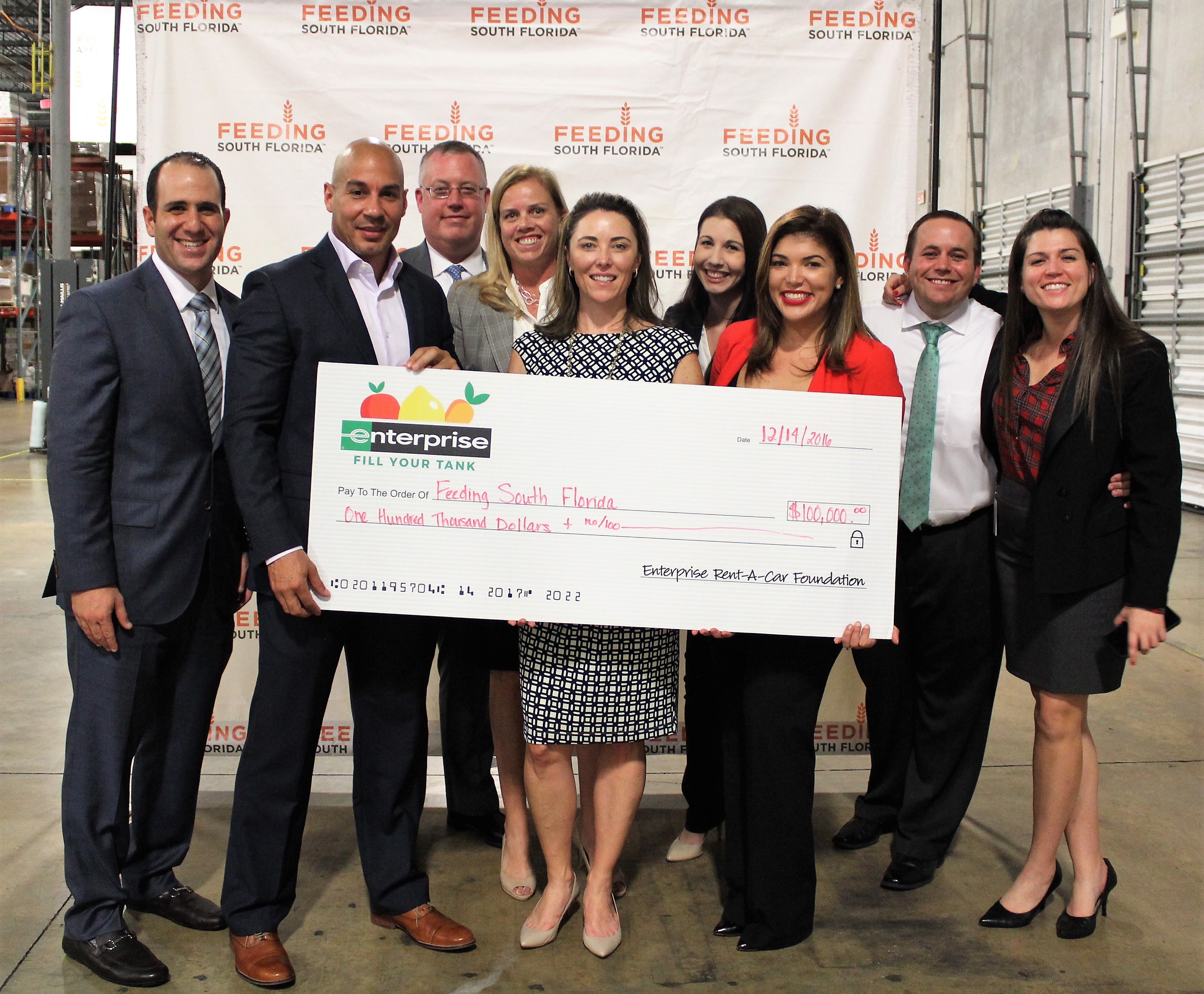 Enterprise Rent-A-Car Foundation Donates $100,000 to Feeding South Florida®