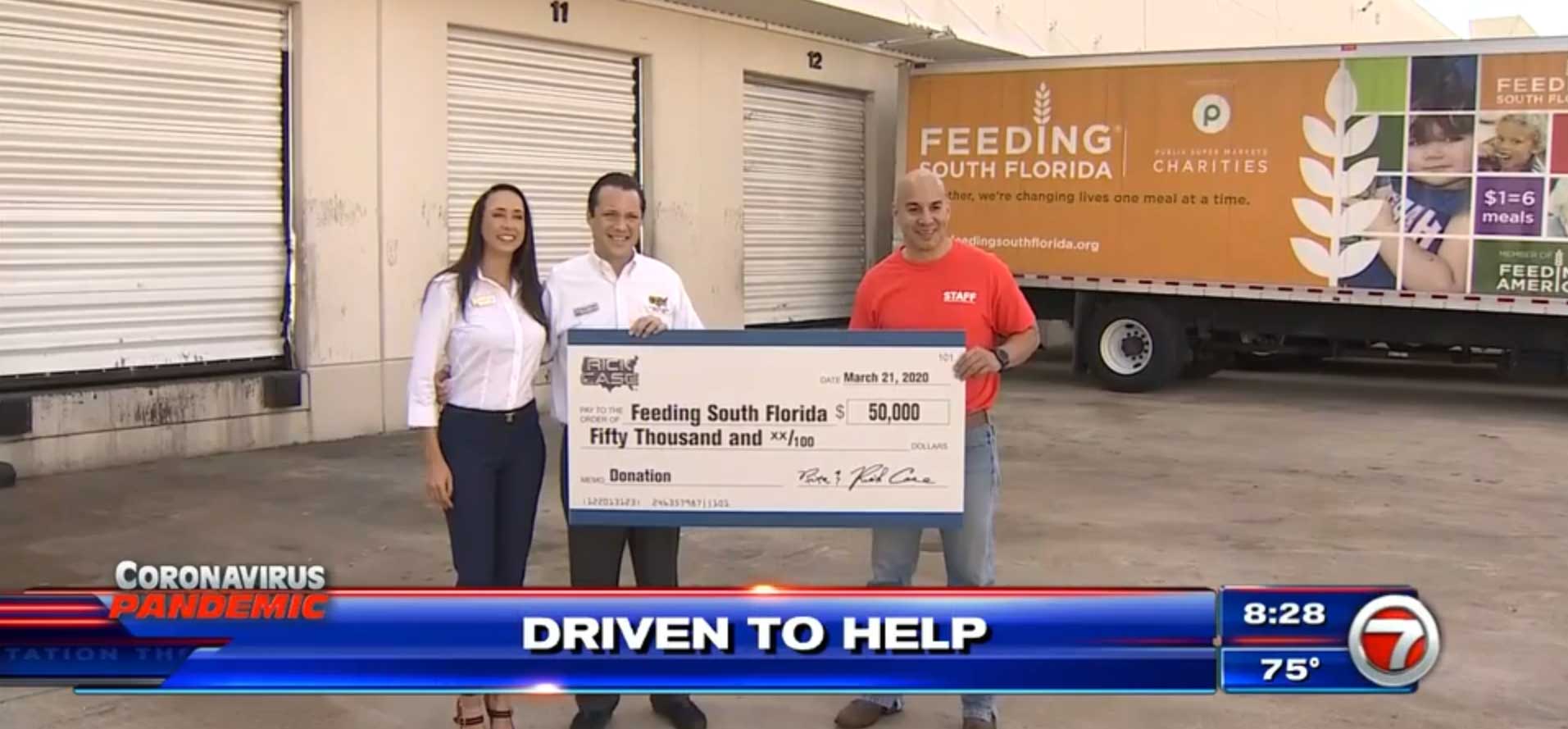 Rick Case Automotive Group donates $50K to Feeding South Florida