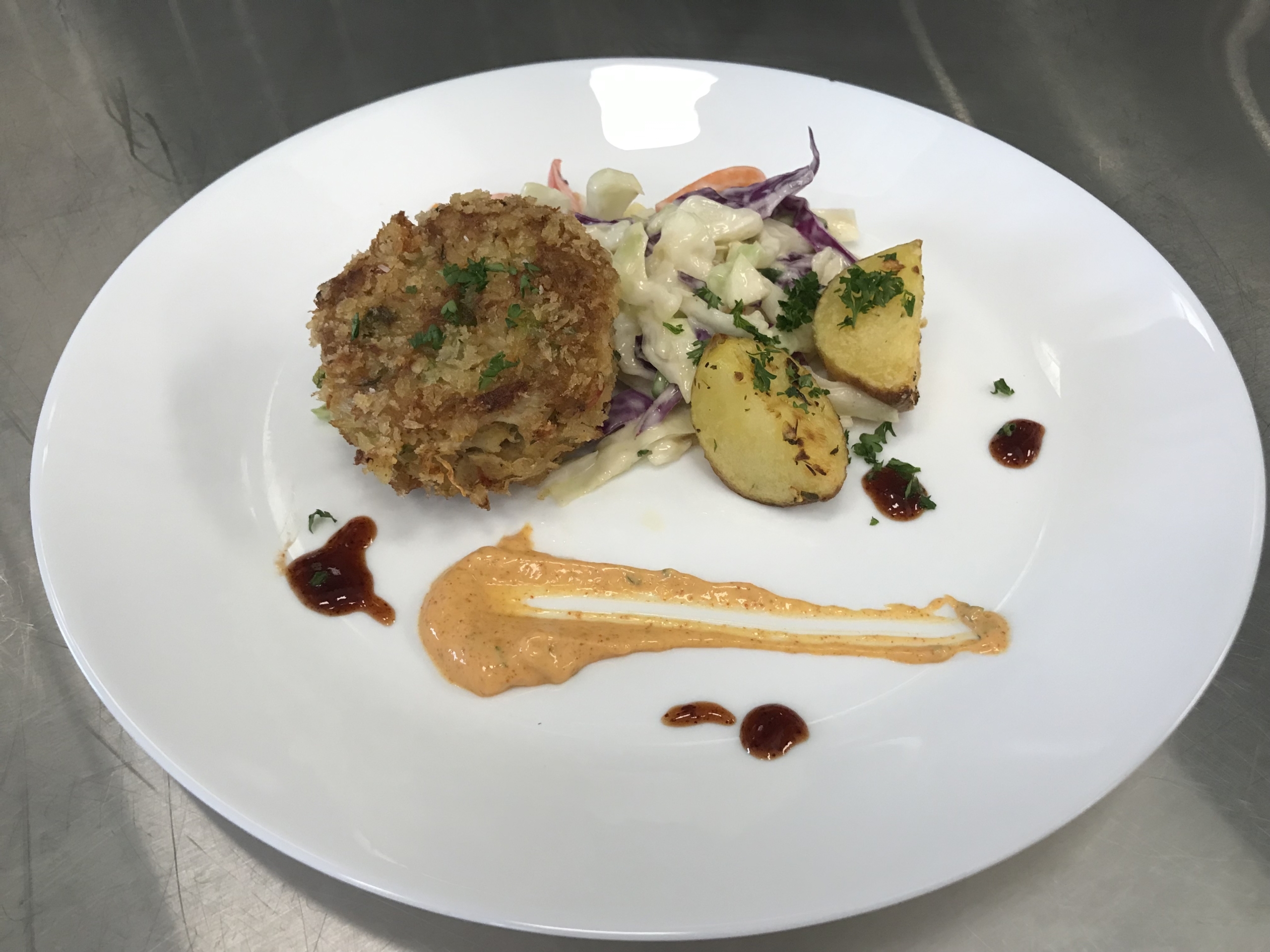 Crab Cake and Remoulade Sauce