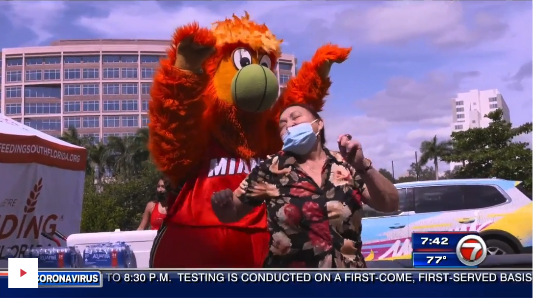 Miami Heat, Feeding South Florida host Hispanic Heritage Celebration for seniors in Miami